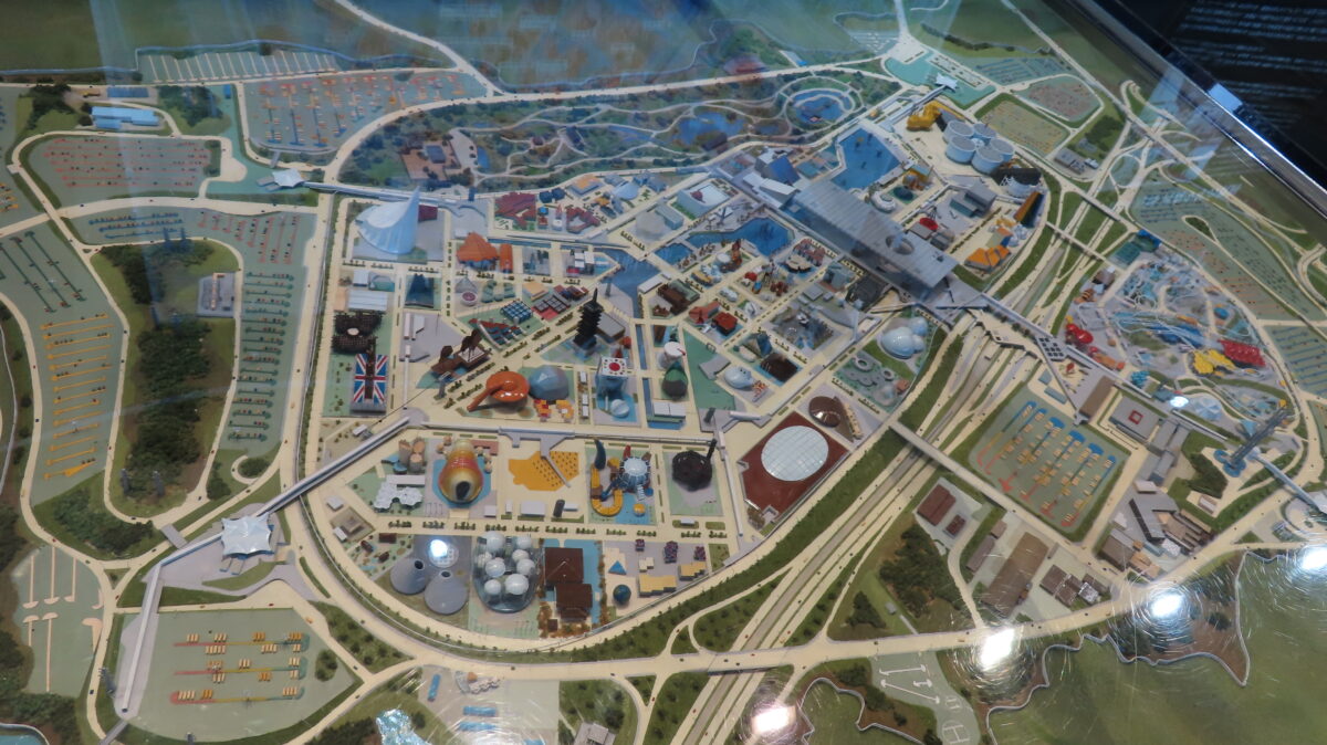 1970年大阪万博のジオラマ